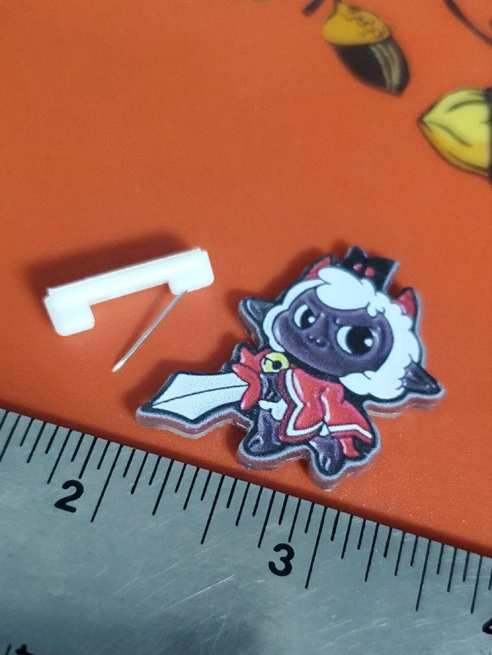 Sheep Warrior Acrylic Pin Cult Of The Lamb
